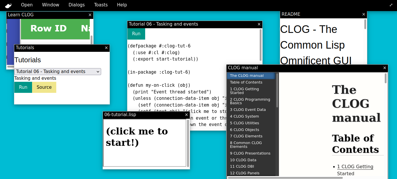 Learn CLOG Dashboard